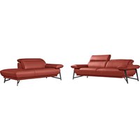 Egoitaliano Sofa "Anais, Design mit hohem Sitzkomfort, Fußfarbe schattengrau" Set, Kopfteil verstellbar, Leder BULL, marsala Egoitaliano Sofa "Anais, Design mit hohem Sitzkomfort, Fußfarbe schattengrau" Set, Kopfteil verstellbar, Leder BULL, marsala von Egoitaliano
