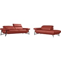 Egoitaliano Sofa "Anais, Design mit hohem Sitzkomfort, Fußfarbe schattengrau" Set, Kopfteil verstellbar, Leder BULL, marsala Egoitaliano Sofa "Anais, Design mit hohem Sitzkomfort, Fußfarbe schattengrau" Set, Kopfteil verstellbar, Leder BULL, marsala von Egoitaliano