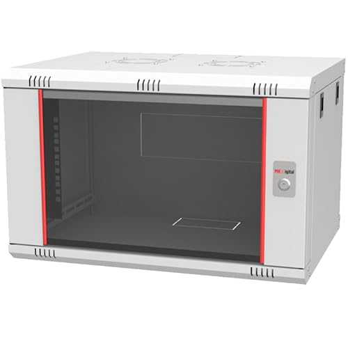Egtech MK Digital Netzwerkschrank 19 Zoll 7HE Server Wandschrank, Wandmontage, Montiert von Egtech