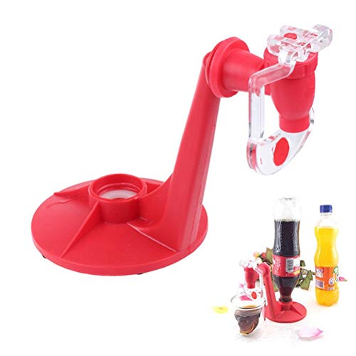 Soda-Spender, 2-Liter-Soda-Spender, Soda-Flaschenspender, Gadget, Cola, Party, Trinksparer, Spender, Wasser, Werkzeugmaschine (Rot) von Egujiwa