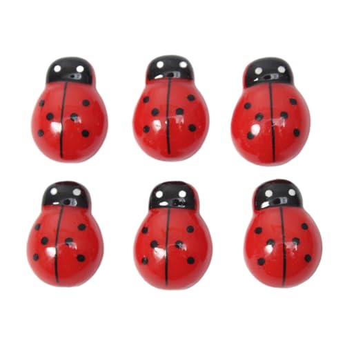 Egurs 30 Stück Mini Marienkäfer Streudeko Plastik Kleine Glückskäfer Simulation Marienkäfer Deko Lady Bug Glücksbringer für DIY Basteln Scrapbooking Garten Pflanzen Tischdekoration von Egurs