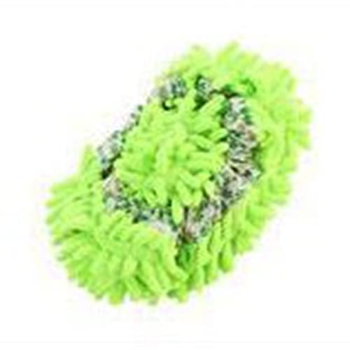 Egurs Bodenwischer Hausschuhe 1 Paar (2 Stück) Mop Slippers Putzschuhe microfaser für Haus Boden Staub Schmutz Haare Reinigung Wiederverwendbare Waschbare Mikrofaser Weiche Grün von Egurs
