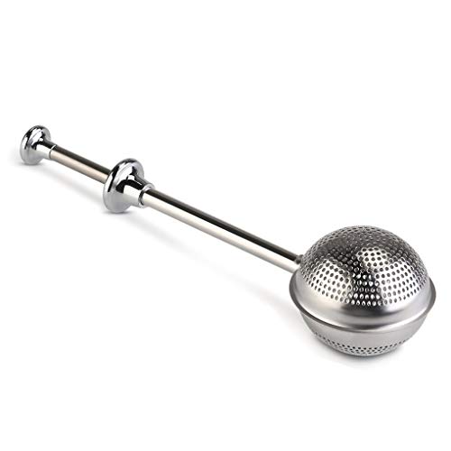 Egurs Edelstahl Kugelform Teezange Tee Infuser Teesieb Schieben Stil von Egurs