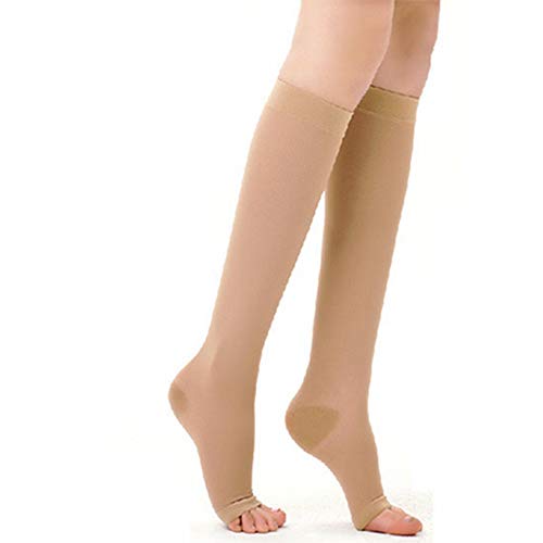 Egurs Kompressionsstrümpfe Damen Herren Stützstrümpfe (34-46MMHG,Klasse 3) für Schwangerschaft Sport Flug Anti-Thrombose Medizinische Socken 2# M von Egurs