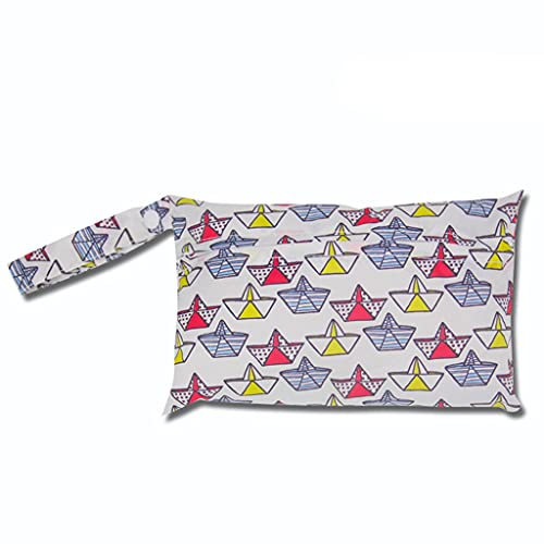 Egurs Wetbag Wasserdicht Wiederverwendbar Wickeltasche Windelbeutel Fähre S=22 * 15cm von Egurs
