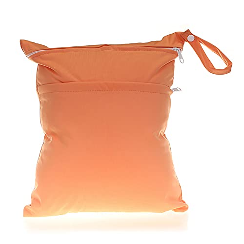 Egurs wiederverwendbar wetbag nasstasche windelbeutel für Babys Windeln, schmutzige Kleidung und anderes Zubehör Orange von Egurs