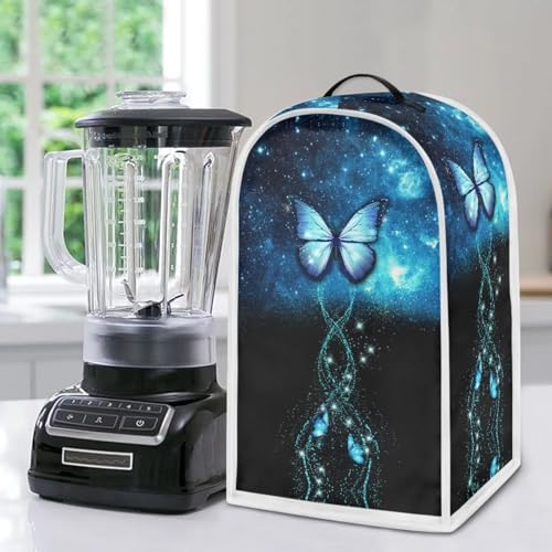Eheartsgir Blaue Schmetterlingsmixer-Abdeckungen für Küchengeräte, Staubschutz mit Griff oben, Küchenmaschine, Entsafter, Kaffeemaschine, Organizer für Küche, Zuhause, Tischdekoration von Eheartsgir