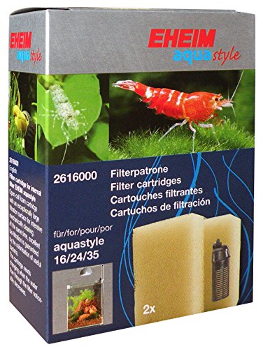 Eheim 2616000 Filterpatrone aquastyle 16, 24, 35 und Aqua Corner 60 (2 Stück) von Eheim