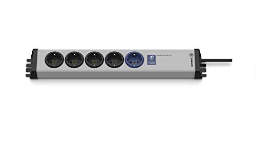 EHMANN 0214x00058341 IT Master/Slave PRO Steckdosenleiste, 5-Fach (1 Master, 4 Slaves), 1,5 m Zuleitung von Ehmann