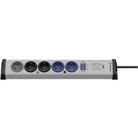 Ehmann - 0266x00059301 Master/Slave-Steckdosenleiste Silber, Schwarz Schutzkontakt 1 St. von Ehmann