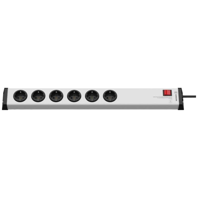Ehmann 0268x0062301 Steckdosen Verteiler Silber Schwarz Schutzkontakt Steckdose B-Ware von Ehmann