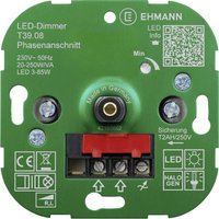 Ehmann - 3900x0800 Unterputz Dimmer Geeignet für Leuchtmittel: LED-Lampe, Energiesparlampe, Halogenlam von Ehmann