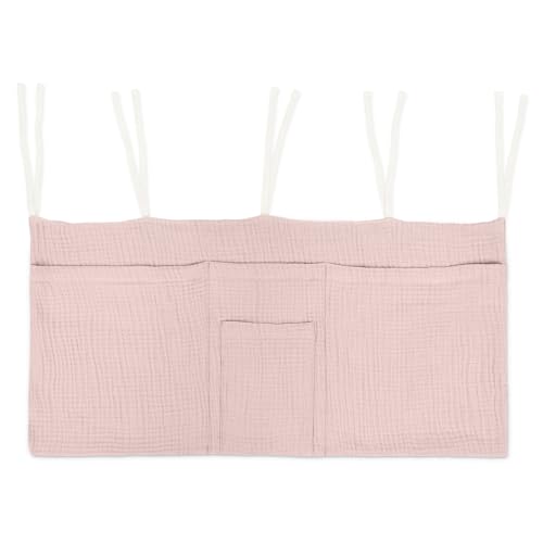 Ehrenkind® Bett Organizer zum Einhängen | Praktische Betttasche für Ordnung am Bett & im Kinderzimmer | Bettaufbewahrungstasche für Bücher & Kuscheltiere | Rose von Ehrenkind