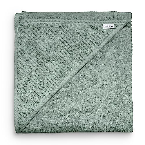 Ehrenkind® Kapuzenhandtuch | Babyhandtuch mit Kapuze aus kuschelig weicher Bio-Baumwolle | Badetuch in 100x100 cm | Jade | Badehandtuch Kinder | Als Baby Erstausstattung Neugeborene oder Baby Geschenk von Ehrenkind
