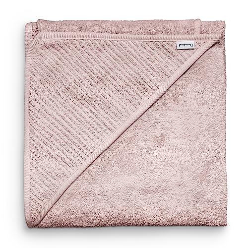 Ehrenkind® Kapuzenhandtuch | Babyhandtuch mit Kapuze aus kuschelig weicher Bio-Baumwolle | Badetuch in 100x100 cm | Rose | Badehandtuch Kinder | Als Baby Erstausstattung Neugeborene oder Baby Geschenk von Ehrenkind