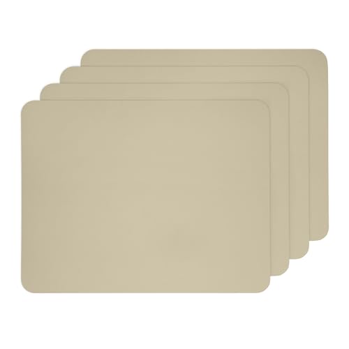 Ehrenkind® Platzset Kinder – Made in Germany Abwaschbares Tischset aus 100% PE, Eva-PP-Film, rutschfest und BPA-frei – Perfekte Tischunterlage für Mahlzeiten | 43x34 cm | 4-er Set | Khaki von Ehrenkind
