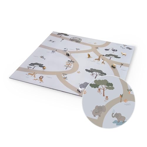 Ehrenkind® Spielmatte PRO | Extra dick und Soft | Made in Germany | Größe 174x174cm Safari | Krabbelmatte | Baby Spielmatte von Ehrenkind