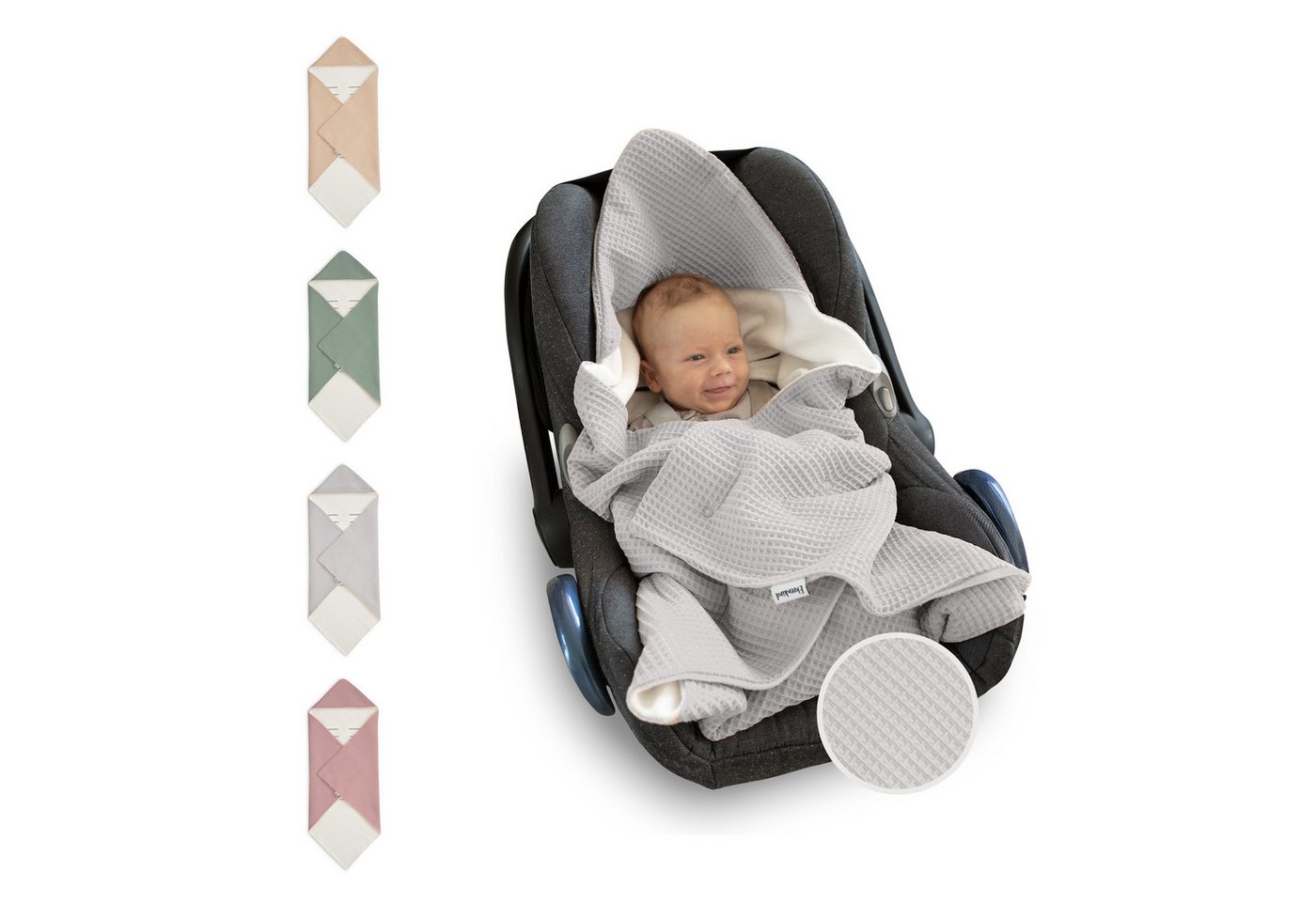 Einschlagdecke Babyschale, Babydecke für Kindersitz oder Kinderwagen, Ehrenkind, kuschelige Decke für Babys, Für das ganze Jahr Einschlagdecke Babyschale, Babydecke für Kindersitz oder Kinderwagen, Ehrenkind, kuschelige Decke für Babys, Für das ganze Jahr von Ehrenkind