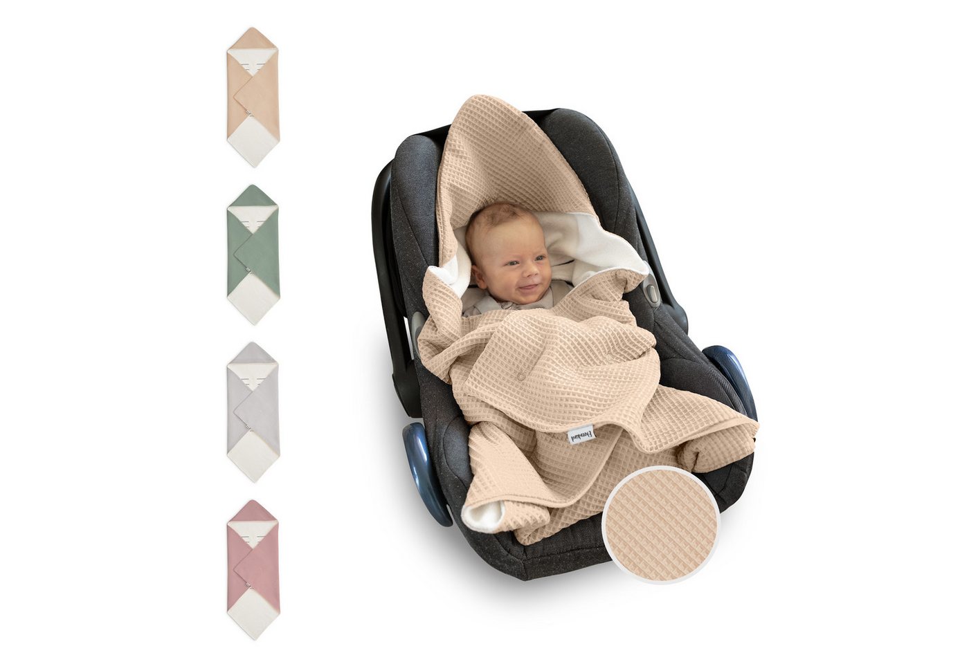Einschlagdecke Babyschale, Babydecke für Kindersitz oder Kinderwagen, Ehrenkind, kuschelige Decke für Babys, Für das ganze Jahr Einschlagdecke Babyschale, Babydecke für Kindersitz oder Kinderwagen, Ehrenkind, kuschelige Decke für Babys, Für das ganze Jahr von Ehrenkind