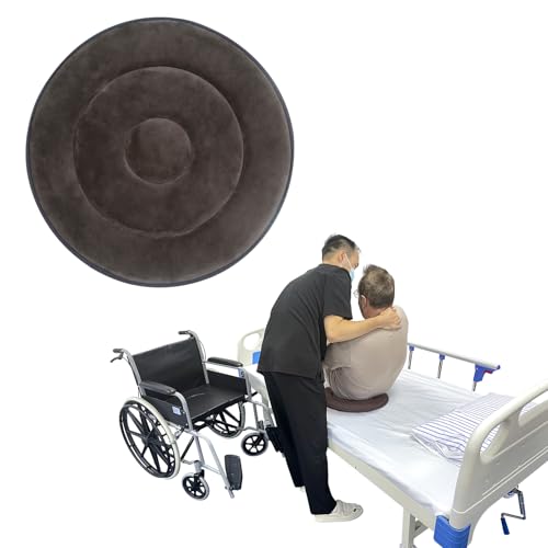 Ehucon Drehsitz Kissen 360 Grad drehendes Sitzkissen Pivot Disc Pad für ältere, Schwangere Frau, drehbarer Autositz. Einfaches Drehen vom Bett zum Rollstuhl oder Stuhl (Grau Packung 1-Zähler(45cm)) von Ehucon