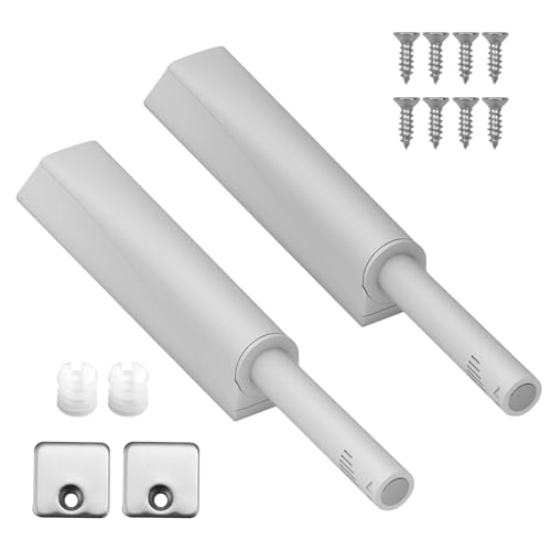 2er-Pack DrucktüRöFfner, TüRdäMpfer Abs-Material, Push To Open, Softclose NachrüSten Geeignet FüR KüChenschräNke, KleiderschräNke, Grau von Ehuihuan