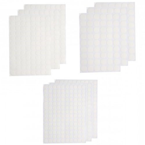 Abdeckkappen FüR Schrauben 9 Platten 870 StüCk Schraubenabdeckung Weiss PVC Abdeckkappen FüR BohrlöCher Selbstklebend Schraubenabdeckung FüR WäNde, SchräNke, Schreibtische, Regale (12mm, 15mm, 21mm) von Ehuihuan