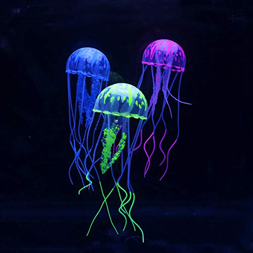 Ehuihuan 6 Stück Leuchtende Quallen schwimmende Quallen Ornament 15 x 5 cm Aquarium Dekoration Fisch Tank Glühende Ornament Künstliche Quallen für Aquarium Fisch Tank Ehuihuan 6 Stück Leuchtende Quallen schwimmende Quallen Ornament 15 x 5 cm Aquarium Dekoration Fisch Tank Glühende Ornament Künstliche Quallen für Aquarium Fisch Tank von Ehuihuan