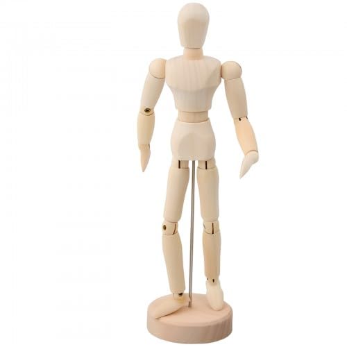 Gliederpuppe Holz Gliederpuppe Flexibel Gliederpuppe Zum Zeichnen Schneiderpuppe Zum Streichen Schaufensterpuppe (20cm) von Ehuihuan