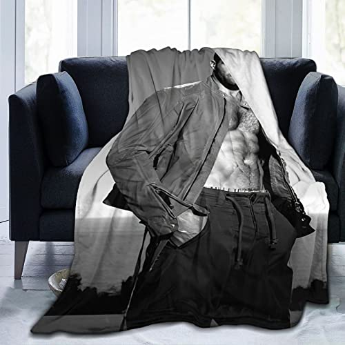 EhujkLM Jason Statham Decke, leichte und ultraweiche Flanell-Fleecedecke, Anti-Pilling-Plüschdecke für Couch, Bett, Sofa, Bett-Dekoration, von EhujkLM