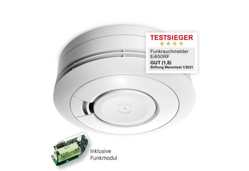 Ei Electronics Ei Electronics Ei650RF Funkrauchmelder Rauchmelder 10 Jahres Batterie Rauchmelder von Ei Electronics