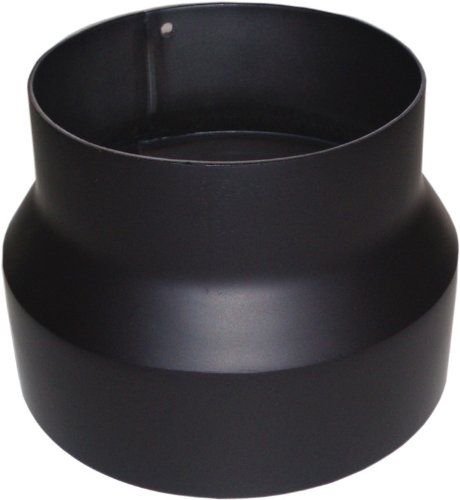 Ofenrohr-Reduzierung 130 auf 120 mm, schwarz 2004607 von Color Emajl