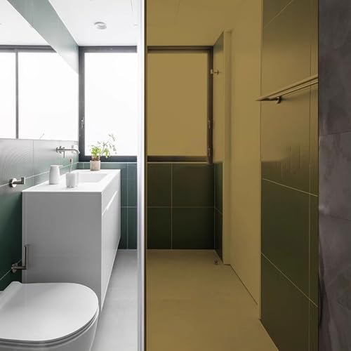 Eiauiuo Braun Fensterfolie Transparent Glas Farbwechselfilm Sonnenschutzfolie Selbstklebend Ohne Klebstoff Glasaufkleber Fenster Dekorfolie Scheibenfolie für Wohnzimmer Schlafzimmer Büro Balkon Küchen von Eiauiuo