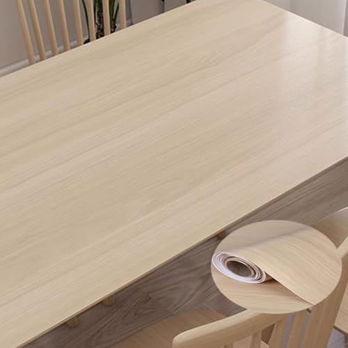 Eiauiuo Tisch Klebefolie Möbelfolie Table Stickers Holzoptik Tischaufkleber Möbelaufkleber PVC Selbstklebende Folie Wasserdicht Selbstklebende Tapete für Wand Tisch Küchen Möbel Dekofolie Schutzfolie( von Eiauiuo