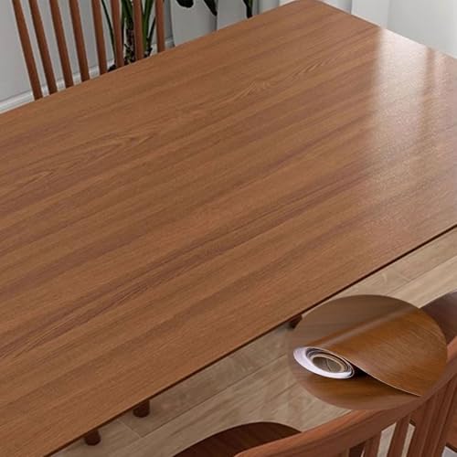 Eiauiuo Tisch Klebefolie Möbelfolie Table Stickers Holzoptik Tischaufkleber Möbelaufkleber PVC Selbstklebende Folie Wasserdicht Selbstklebende Tapete für Wand Tisch Küchen Möbel Dekofolie Schutzfolie( von Eiauiuo