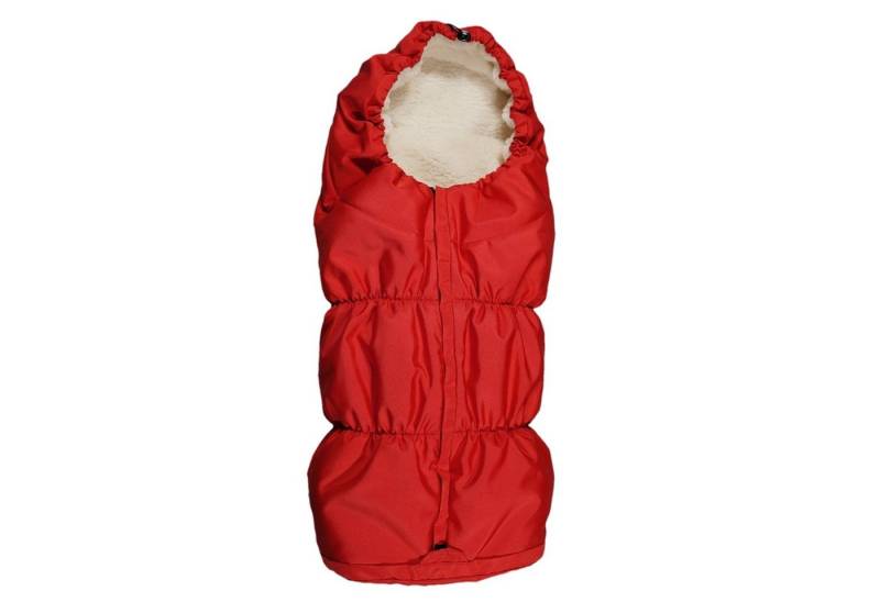 Eichhorn Kinderwagen Fußsack Mumien-Winterfußsack mit vorgenähten Gurtschlitzen (warmer Schlafsack/Fußsack für Kinderwagen und Buggys, Teddyfell (waschbar), innen folierter Fußbereich, Reißverschluss und Kordelzug von Eichhorn Kinderwagen
