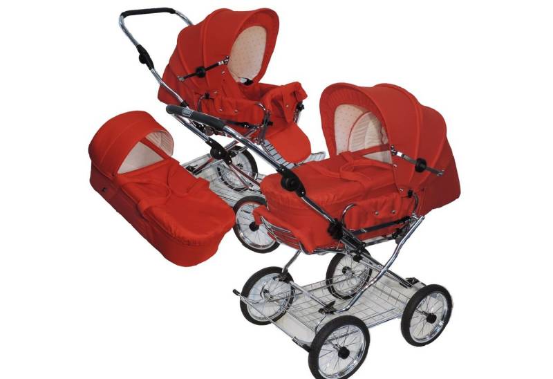 Eichhorn Kinderwagen Kombi-Kinderwagen Designer, mit Luftkammer-Rädern, umbaubar zum Sportwagen - made in EU von Eichhorn Kinderwagen