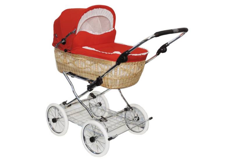Eichhorn Kinderwagen Kombi-Kinderwagen Senator, Korbaufsatz aus echter Weide - handgeflochten - made in Germany von Eichhorn Kinderwagen