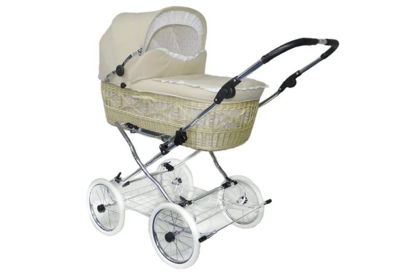 Eichhorn Kinderwagen Kombi-Kinderwagen Senator, Korbaufsatz aus echter Weide - handgeflochten - made in Germany von Eichhorn Kinderwagen