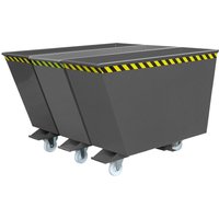 Eichinger® Kippbehälter Sortiersystem 2in1 oder "3in1", 2x900 Liter, anthrazitgrau von Eichinger®