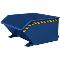 Eichinger® Kippbehälter mit Abrollautomatik, niedrige Bauhöhe, Volumen 0,3 m³, enzianblau von Eichinger®