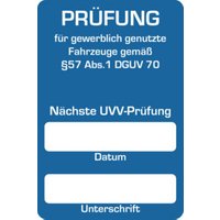 Eichner Kundendienst-Aufkleber Nächste UVV-Prüfung von Eichner