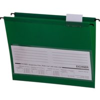 Eichner PVC-Hängemappe Platin Lineseitlich offen, grün von Eichner