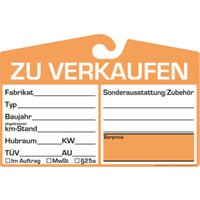 Eichner Spiegelanhänger Preisschild Analog orange von Eichner