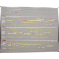 Eichner VISIPLAN-Tafel ohne Raster, 73 Schienen 160 x 130 cm von Eichner