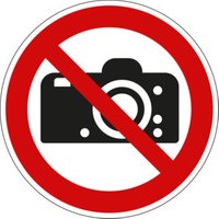 Eichner Verbotsschild Fotografieren verboten 20 cm von Eichner