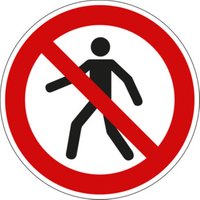 Eichner Verbotsschild Für Fußgänger verboten 20 cm PVC von Eichner