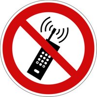 Eichner Verbotsschild Mobilfunk verboten Alu von Eichner