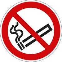 Eichner Verbotsschild Rauchen verboten 20 cm Alu langnachleuchtend von Eichner