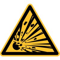 Eichner Warnschild Explosionsgefährliche Stoffe Alu von Eichner