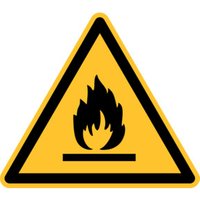 Eichner Warnschild Feuergefährliche Stoffe PVC gelb von Eichner